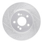 R1 93-02 Mercedes-Benz SL500 Rear Left Drilled & Slotted Silver Brake Rotor