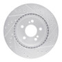 R1 93-02 Mercedes-Benz SL500 Rear Left Drilled & Slotted Silver Brake Rotor