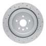 R1 20-25 Lexus RX350 Rear Left Drilled & Slotted Silver Brake Rotor
