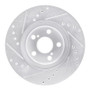 R1 09-15 Toyota Corolla (Mexico) Front Right Drilled & Slotted Silver Brake Rotor