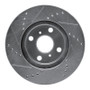 R1 04-06 Scion XA Front Right Drilled & Slotted Silver Brake Rotor