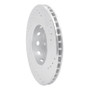 R1 99-05 Audi A6 Quattro Rear Left Drilled & Slotted Silver Brake Rotor