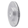 R1 16-20 Buick Regal Sportback Front Right Drilled & Slotted Silver Brake Rotor