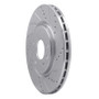 R1 12-25 Chrysler Pacifica Front Right Drilled & Slotted Silver Brake Rotor