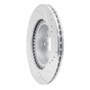 R1 87-90 Acura Legend Front Left Drilled & Slotted Silver Brake Rotor