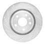 R1 08-15 Audi TT Quattro RS Rear Left Drilled & Slotted Silver Brake Rotor