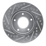 R1 69-78 Cadillac Eldorado Front Right Rear Right Drilled & Slotted Silver Brake Rotor