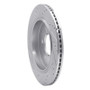 R1 15-17 Ford F-150 RWD Rear Right Drilled & Slotted Silver Brake Rotor