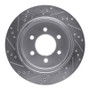 R1 15-17 Ford F-150 RWD Rear Right Drilled & Slotted Silver Brake Rotor