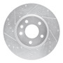 R1 11-25 Buick Encore GX Front Left Drilled & Slotted Silver Brake Rotor