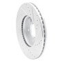 R1 11-25 Buick Encore GX Front Left Drilled & Slotted Silver Brake Rotor