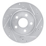 R1 82-82 Buick CENTURY Front Right Drilled & Slotted Silver Brake Rotor
