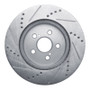 R1 19-25 Toyota Prius Prime Front Right Drilled & Slotted Silver Brake Rotor