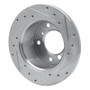 R1 02-18 Dodge Sprinter 3500 Rear Left Drilled & Slotted Silver Brake Rotor