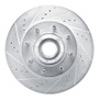 R1 08-25 Ford E-150 Front Left Drilled & Slotted Silver Brake Rotor