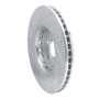 R1 14-23 Dodge Charger Front Right Drilled & Slotted Silver Brake Rotor