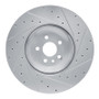 R1 21-25 Jaguar F-Pace Front Left Drilled & Slotted Silver Brake Rotor