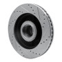 R1 06-12 Ford F-250 2WD (Super Duty) Front Left Drilled & Slotted Silver Brake Rotor