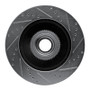 R1 06-12 Ford F-250 2WD (Super Duty) Front Left Drilled & Slotted Silver Brake Rotor