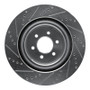 R1 03-17 Dodge Viper Rear Right Drilled & Slotted Silver Brake Rotor