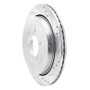 R1 07-17 Ford Expedition Rear Right Drilled & Slotted Silver Brake Rotor