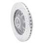 R1 97-04 Ford F-150 RWD Front Right Drilled & Slotted Silver Brake Rotor