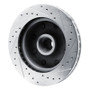 R1 80-85 Ford F-250 2WD (Excl Super Duty) Front Left Drilled & Slotted Silver Brake Rotor