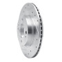 R1 16-25 Dodge Attitude (Mexico) Front Left Drilled & Slotted Silver Brake Rotor