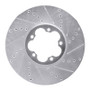R1 15-25 Ford Transit-350 HD/DRW Front Right Drilled & Slotted Silver Brake Rotor