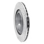 R1 10-14 BMW X5 Rear Right Drilled & Slotted Silver Brake Rotor