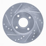 R1 14-23 Ford Fiesta (USA/Canada) Front Left Drilled & Slotted Silver Brake Rotor