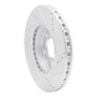 R1 06-10 Pontiac SOLSTICE Front Left Drilled & Slotted Silver Brake Rotor