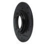 R1 80-82 Toyota Tercel Front Right Drilled & Slotted Black Brake Rotor