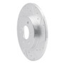 R1 06-09 Buick TERRAZA Rear Right Drilled & Slotted Silver Brake Rotor