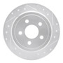 R1 95-03 Ford Windstar Rear Right Drilled & Slotted Silver Brake Rotor