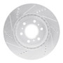 R1 06-09 Buick TERRAZA Front Right Drilled & Slotted Silver Brake Rotor