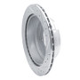 R1 92-04 Acura SLX Rear Left Drilled & Slotted Silver Brake Rotor