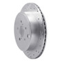R1 10-25 Scion FR-S Rear Left Drilled & Slotted Silver Brake Rotor