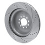 R1 03-05 Jaguar XJR Front Left Drilled & Slotted Silver Brake Rotor