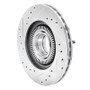 R1 93-94 Ford Explorer Front Right Drilled & Slotted Silver Brake Rotor