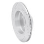 R1 96-05 BMW 323CI Rear Right Drilled & Slotted Silver Brake Rotor