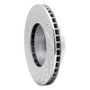 R1 87-95 BMW 540I Front Right Drilled & Slotted Silver Brake Rotor