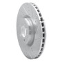 R1 10-17 Land Rover Range Rover Front Right Drilled & Slotted Silver Brake Rotor