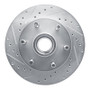 R1 94-02 Chevrolet Express 2500 Front Left Drilled & Slotted Silver Brake Rotor