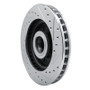 R1 94-02 Chevrolet Express 2500 Front Left Drilled & Slotted Silver Brake Rotor