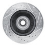 R1 94-02 Chevrolet Express 2500 Front Left Drilled & Slotted Silver Brake Rotor