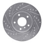 R1 94-02 Land Rover Range Rover Front Right Drilled & Slotted Silver Brake Rotor