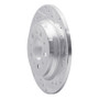 R1 99-00 Volvo V70 Rear Right Drilled & Slotted Silver Brake Rotor