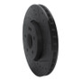 R1 19-26 Mercedes-Benz A220 Front Right Drilled & Slotted Black Brake Rotor
