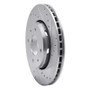 R1 00-04 Volvo V40 Front Right Drilled & Slotted Silver Brake Rotor